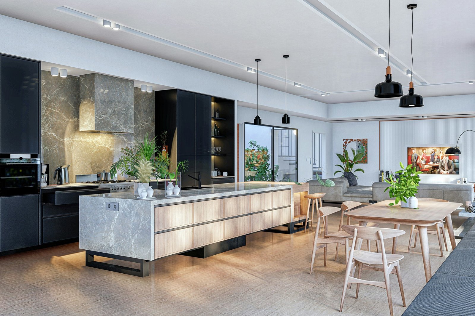 Mülleimer in einer Küche